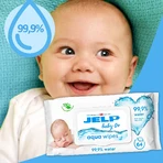 Jelp Baby 0+, вологі серветки, 99,9% води, 64 шт.: ціни та характеристики