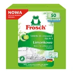 Набор Frosch, таблетки для посудомоечной машины, All in One, лайм, 2 x 50 шт + жидкость для мытья посуды, миндаль, 500 мл бесплатно: цены и характеристики