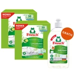 Набор Frosch, таблетки для посудомоечной машины, All in One, лайм, 2 x 50 шт + жидкость для мытья посуды, миндаль, 500 мл бесплатно: цены и характеристики