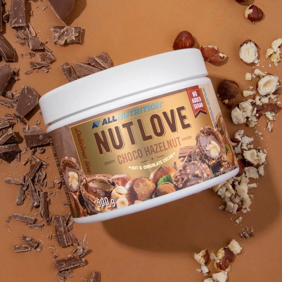 Allnutrition Nutlove Choco Фундук, горіховий та шоколадний крем, без додавання цукру, 500 г: ціни та характеристики