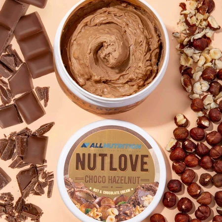 Allnutrition Nutlove Choco Фундук, горіховий та шоколадний крем, без додавання цукру, 500 г: ціни та характеристики