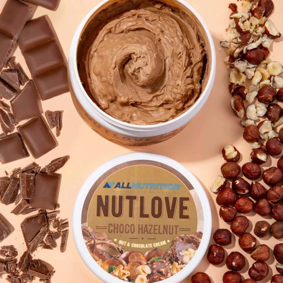 Allnutrition Nutlove Choco Фундук, горіховий та шоколадний крем, без додавання цукру, 500 г: ціни та характеристики
