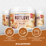 Allnutrition Nutlove White Choco Арахіс, молочно-горіховий крем з гімалайською сіллю, без додавання цукру, 500 г: ціни та характеристики