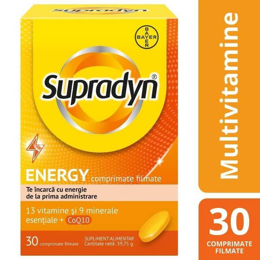 Supradyn Energy, мультивитамины и коэнзим Q10, 2х30 таблеток в пленочной оболочке, Bayer: цены и характеристики