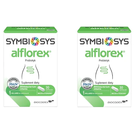 Симбіосис Алфлорекс Biocodex Symbiosys Alflorex, 2 упаковки по 30 капсул: ціни та характеристики