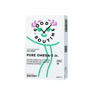 Желейні драже Pure Omega-3 Jr Good Routine, 30 драже, Secom