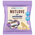 Allnutrition Nutlove Śnieżka Michałki Białe, конфеты с арахисом в белой глазури, без добавления сахара, 200 г: цены и характеристики