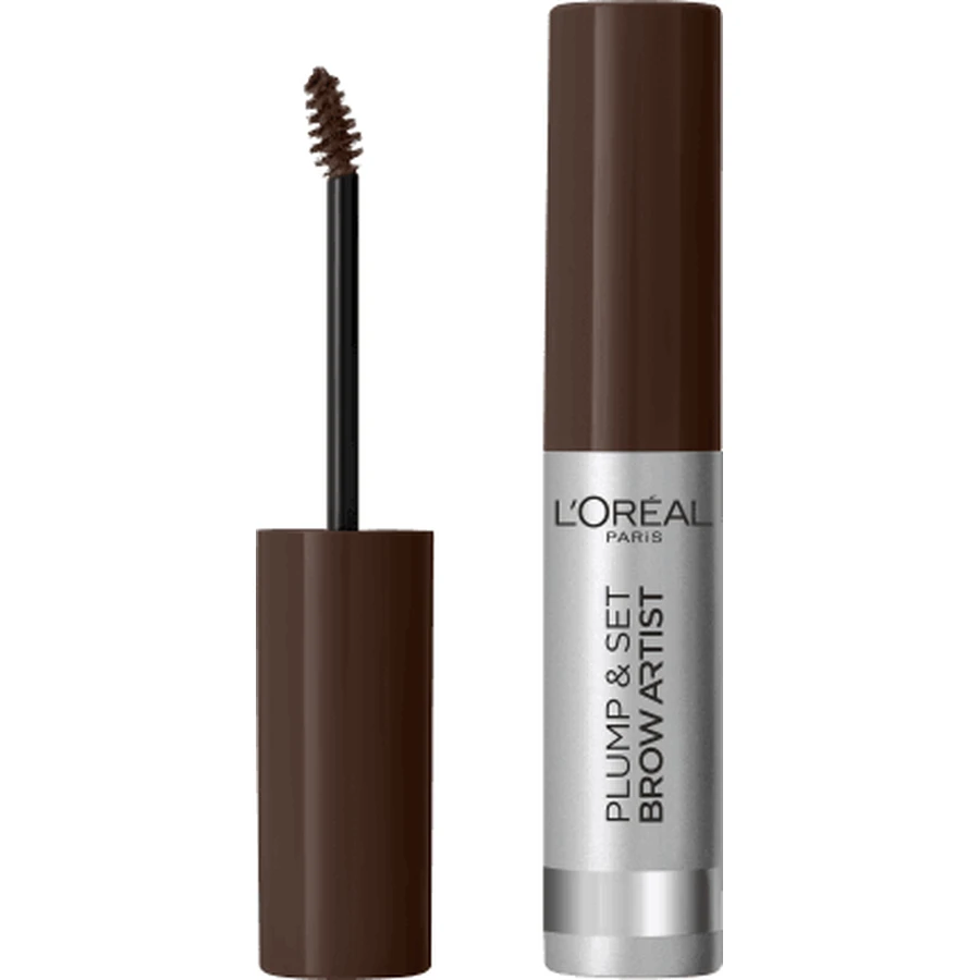 Туш для брів Loreal Paris Plump&Set Brow Artist 108 Dark Brunette, 4,9 мл: ціни та характеристики
