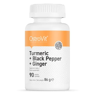 
Turmeric + Black Pepper + Ginger OstroVit 90 таблеток