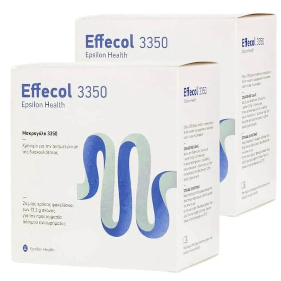 Еффекол 3350 Epsilon Health Effecol 3350, пакетик 13.3 г, 2 упаковки по 24 шт.: ціни та характеристики
