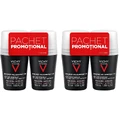 Дезодорант-антиперспірант Vichy Homme Extreme Deodorant Control 72h Roll-On Set, роликовий, 50 мл, 4 шт.