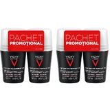 Дезодорант-антиперспірант Vichy Homme Extreme Deodorant Control 72h Roll-On Set, роликовий, 50 мл, 4 шт.