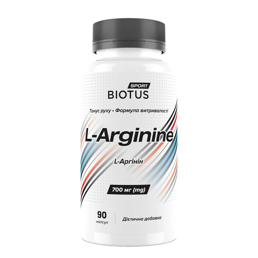 L-аргинин, L-Arginine, Biotus, 90 капсул: цены и характеристики