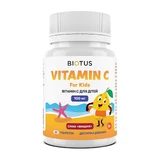 Витамин С, Vitamin C For Kids, Biotus, вкус вишни, 60 таблеток