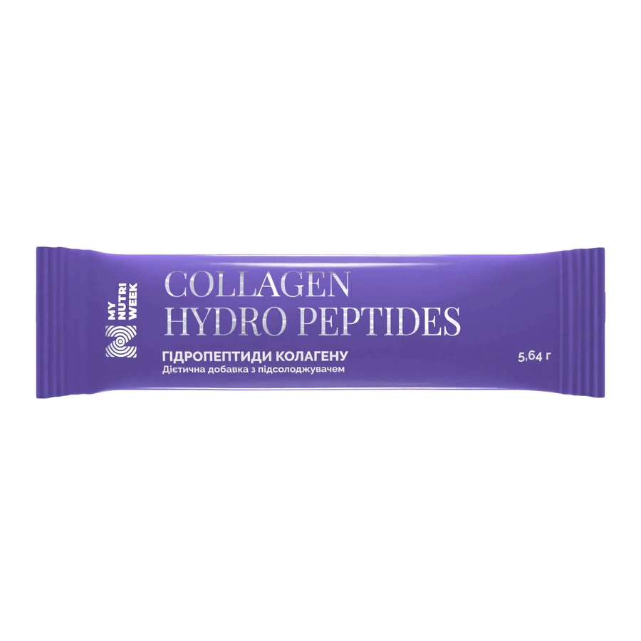 Гідропептиди колагену, Collagen Hydro Peptides, My Nutri Week, 1 саше (5,64 г): ціни та характеристики