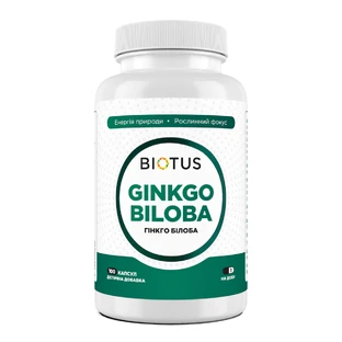 Гінкго Білоба, Ginkgo Biloba, Biotus, 100 капсул