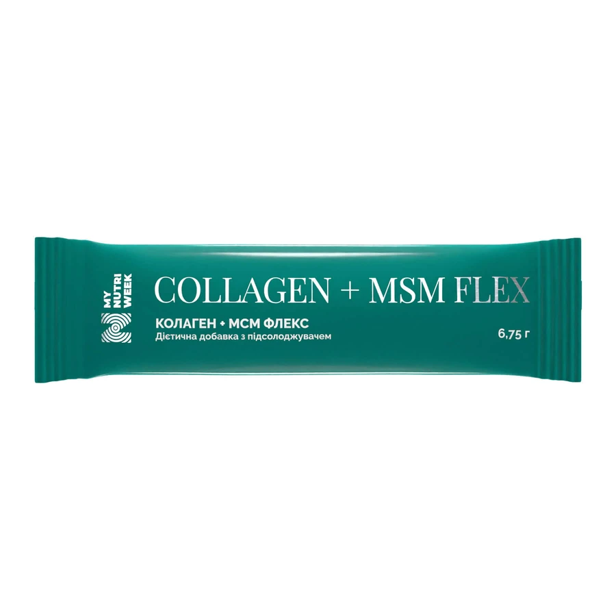 Коллаген+МСМ Флекс, Collagen+MSM Flex, My Nutri Week, 1 саше (6,75 г): цены и характеристики