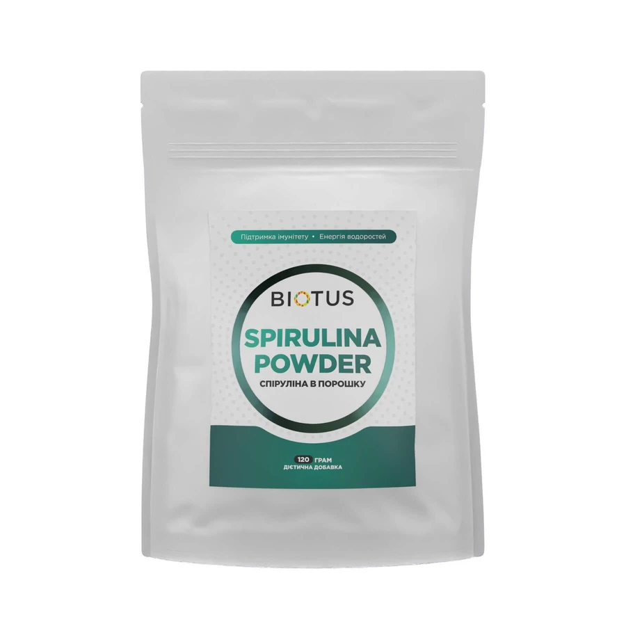 Спирулина в порошке, Spirulina Powder, Biotus, 120 г: цены и характеристики