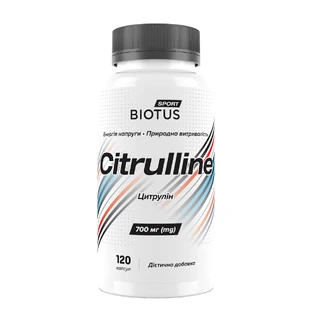 Цитрулин, Citrulline, Biotus, 700 мг, 120 капсул
