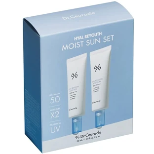 Набір зволожувальних сонцезахисних кремів Dr.Ceuracle Hyal Reyouth Moist Sun Duo Set 2 в 1 SPF 50+/PA++++, 50 мл х 2 шт. 