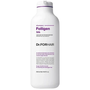 Шампунь Dr. FORHAIR Folligen Silk Shampoo для сухих и поврежденных волос, 500 мл