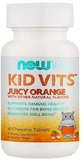 Витаминно-минеральный комплекс Now Foods Kid Vits Juicy Orange для детей с 4 лет, 120 жевательных таблеток