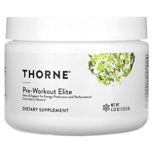 Предтренировочный комплекс, Pre-Workout Elite, Thorne, Цитрусовые ягоды, 122.6 г