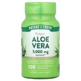 Алое Вера, Aloe Vera, Potent, Nature's Truth, 5000 мг, 100 гелевих капсул швидкого вивільнення