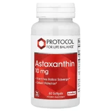 Астаксантин, Astaxanthin, Protocol for Life Balance, 10 мг, 60 гелевых капсул