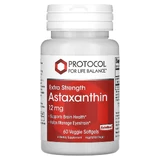 Астаксантин, Astaxanthin, Protocol for Life Balance, повышенная сила, 12 мг, 60 растительных гелевых капсул