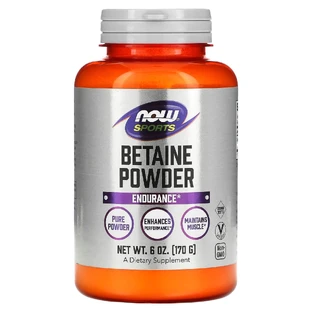 Бетаїн, Betaine, Now Foods, Sports, порошок, 170 г