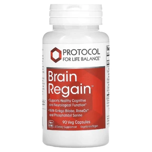 Восстановление мозга, Brain Regain, Protocol for Life Balance, 90 капсул
