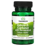 Индол-3-карбинол, Indole-3-Carbinol, Swanson, с ресвератролом, 200 мг, 60 капсул