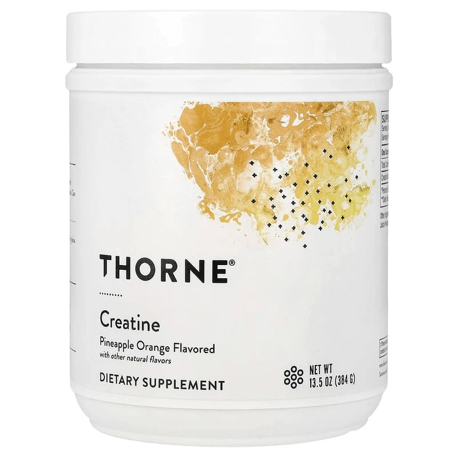 Креатин, Creatine, Thorne, зі смаком ананас-апельсин, 384 г: ціни та характеристики