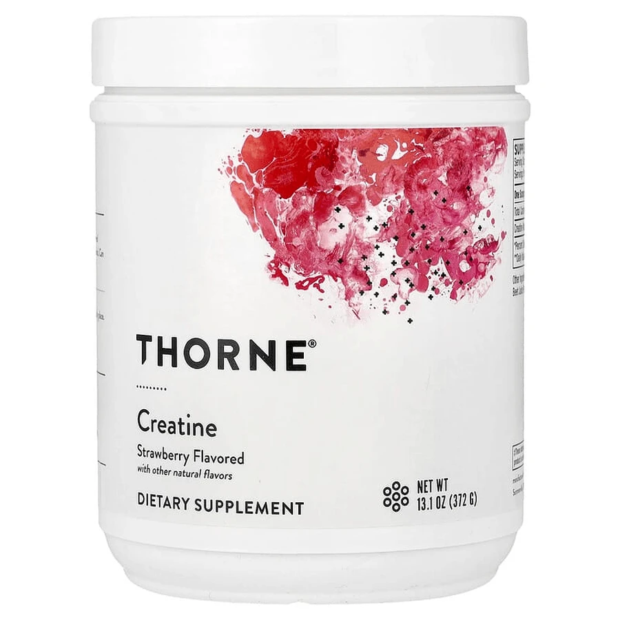 Креатин, Creatine, Thorne, зі смаком полуниці, 372 г: ціни та характеристики
