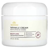 Крем для обличчя, Wrinkle Cream With DMAE & CoQ10, Swanson, від зморшок, з ДМАЕ та коензимом Q10, 59 мл