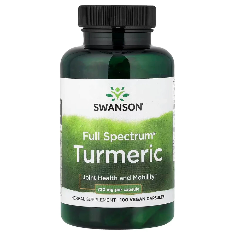 Куркума, Turmeric, Swanson, 720 мг, 100 веганских капсул.: цены и характеристики
