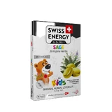 Льодяники від застуди, для дітей, Herbal Lozenges Blister 20 herbs + Sage for kids, Swiss Energy, від кашлю, болю в горлі та закладеності носа, 20 альпійських трав та шавлія, 12 трав'яних льодяників