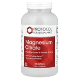 Магній цитрат, Magnesium Citrate, Protocol for Life Balance, 180 гелевих капсул