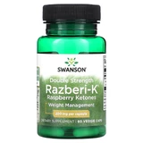 Малиновые кетоны, Razberi-K, Swanson, двойная сила, 200 мг, 60 вегетарианских капсул