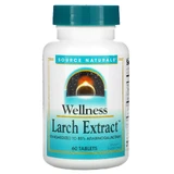 Модрина, Larch, Source Naturals, Wellness, екстракт, 60 таблеток