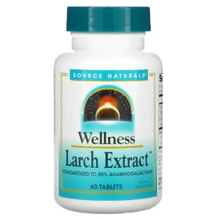 Модрина, Larch, Source Naturals, Wellness, екстракт, 60 таблеток