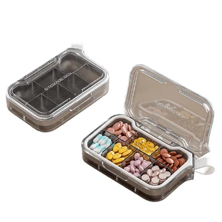 Органайзер для таблеток на 7 отделений, 7 Case Pill Organizer Pill Box, MEMOSAN, белый