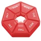 Органайзер для таблеток на 7 дней, 7 Side Pill box, MEMOSAN, красный