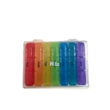 Органайзер для таблеток, MEMOSAN, Plastic Bulk Medicine Box Storage, для зберігання великих обсягів, різнобарвний