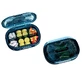 Органайзер для таблеток, Plastic Pill Organizer Waterproof Moisture-Proof, MEMOSAN, водонепроникний, вологостійкий, з 6 відділеннями, синій