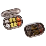 Органайзер для таблеток, Plastic Pill Organizer Waterproof Moisture-Proof, MEMOSAN, водонепроникний, вологостійкий, з 6 відділеннями, чорний