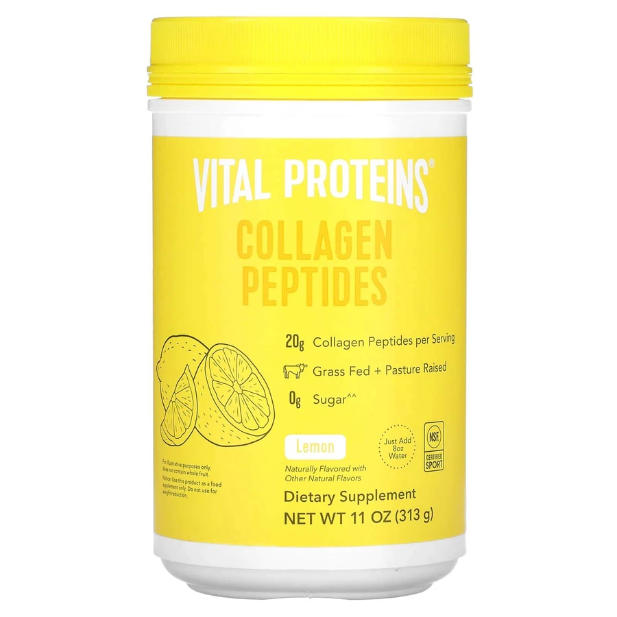 Пептиди колагену, Collagen Peptides, Vital Proteins, лимон, порошок, 313 г: ціни та характеристики