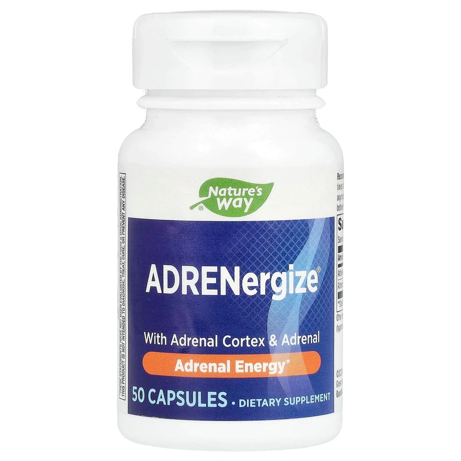 Поддержка надпочечников, ADRENergize®, Nature's Way, 50 капсул: цены и характеристики