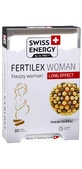 Поддержка фертильности для женщин, Fertilex Woman, Swiss Energy, комплекс продленного действия, 30 веганских капсул.